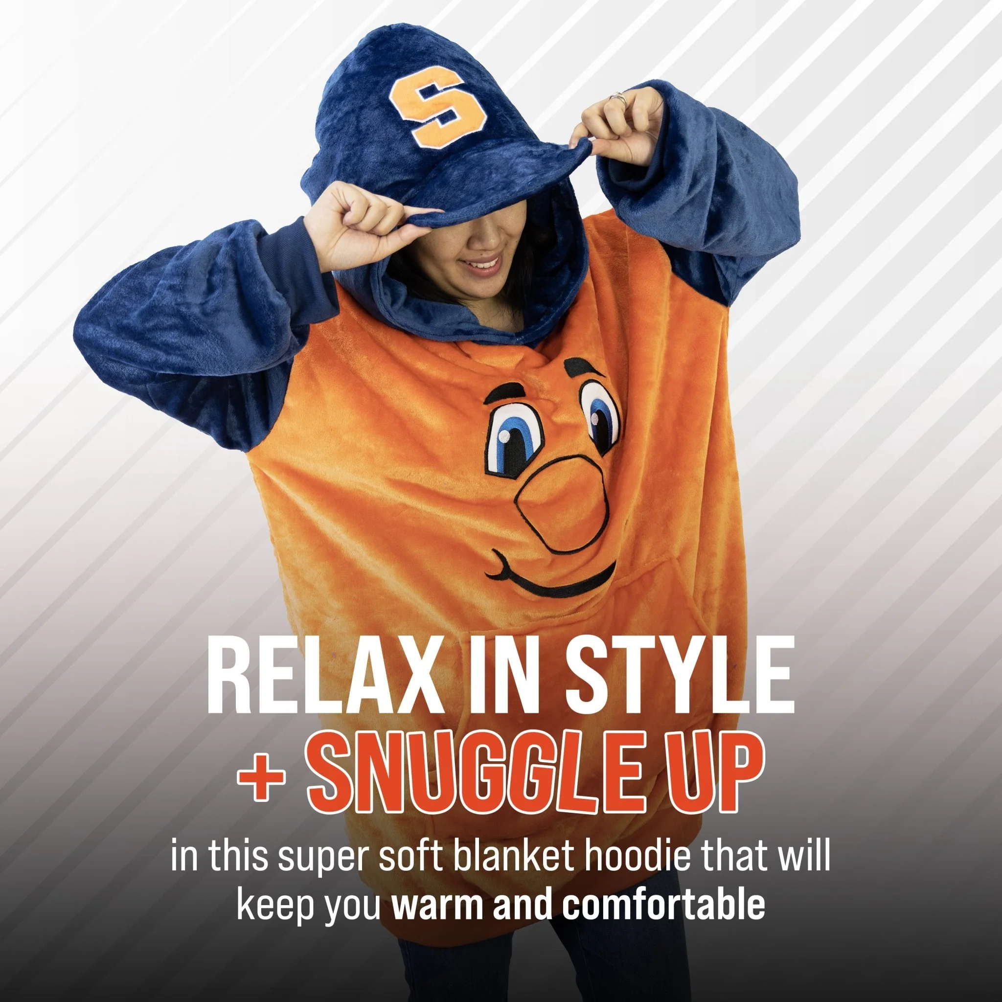Syracuse University Otto the Orange Snugible | Blanket Hoodie & Pillow - Image 4