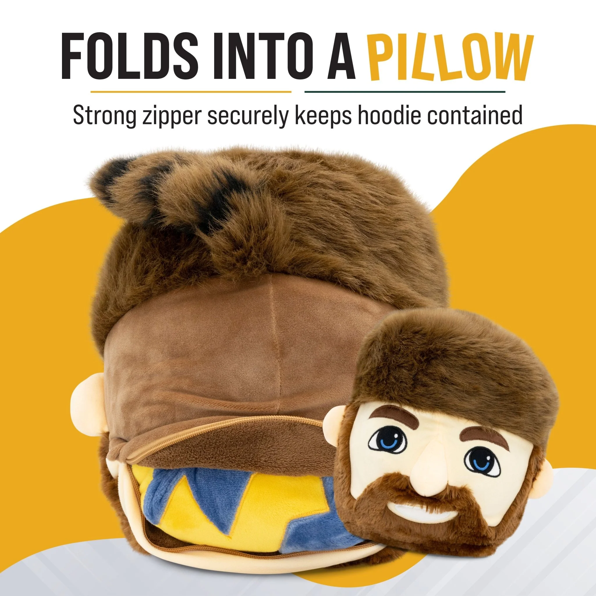 West Virginia University Mountaineer Snugible | Blanket Hoodie & Pillow - Image 3