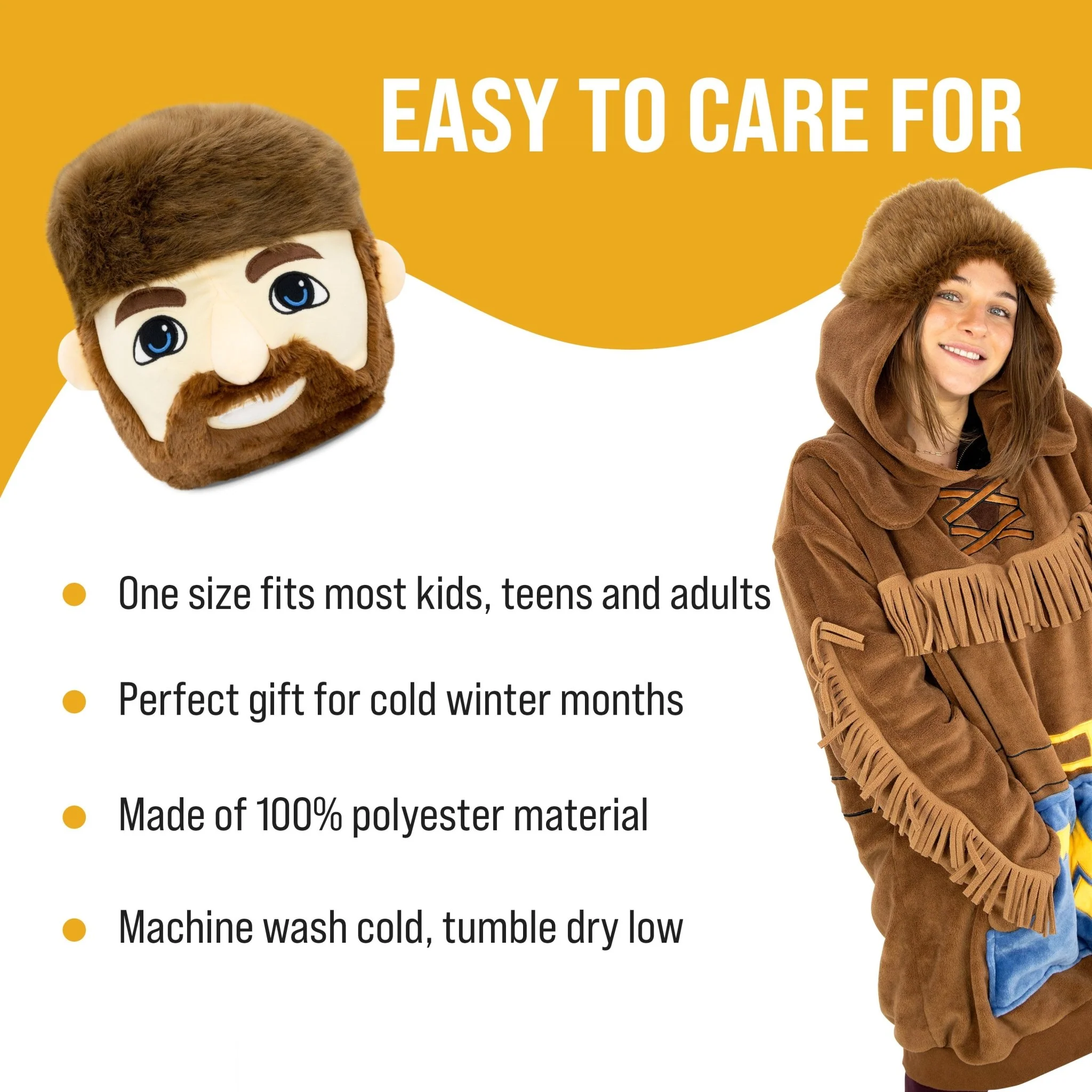 West Virginia University Mountaineer Snugible | Blanket Hoodie & Pillow - Image 5