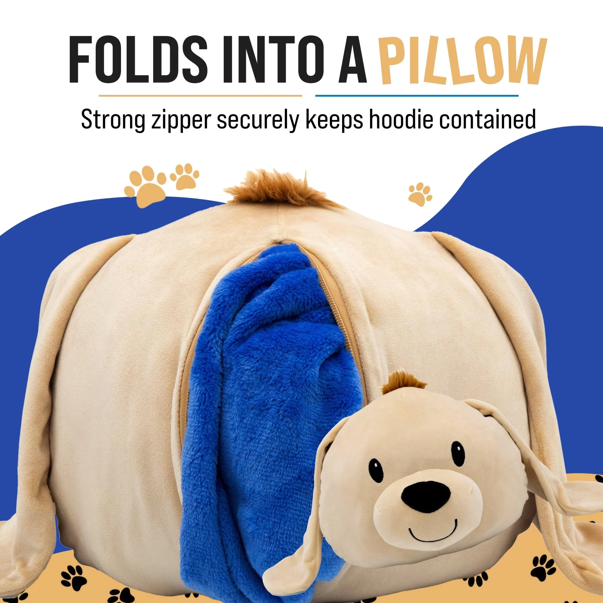 Dougie Dog Adult Snugible | Blanket Hoodie & Pillow - Image 3
