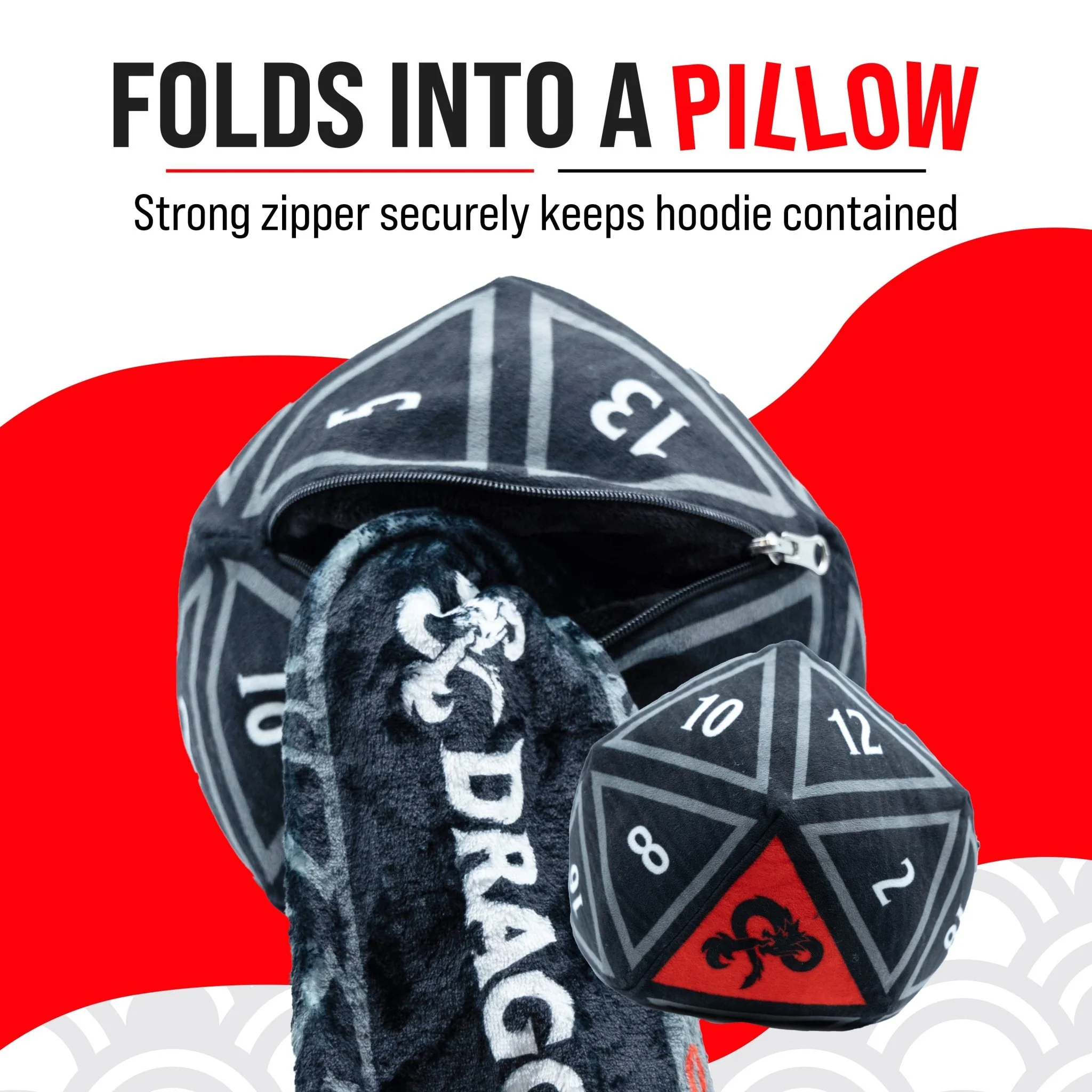 HASBRO Dungeons & Dragons Snugible | Blanket Hoodie & Pillow - Image 3