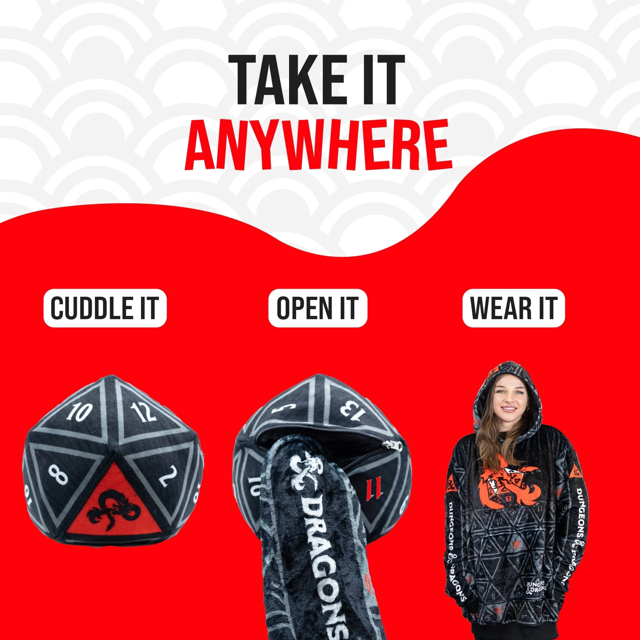 HASBRO Dungeons & Dragons Snugible | Blanket Hoodie & Pillow - Image 6
