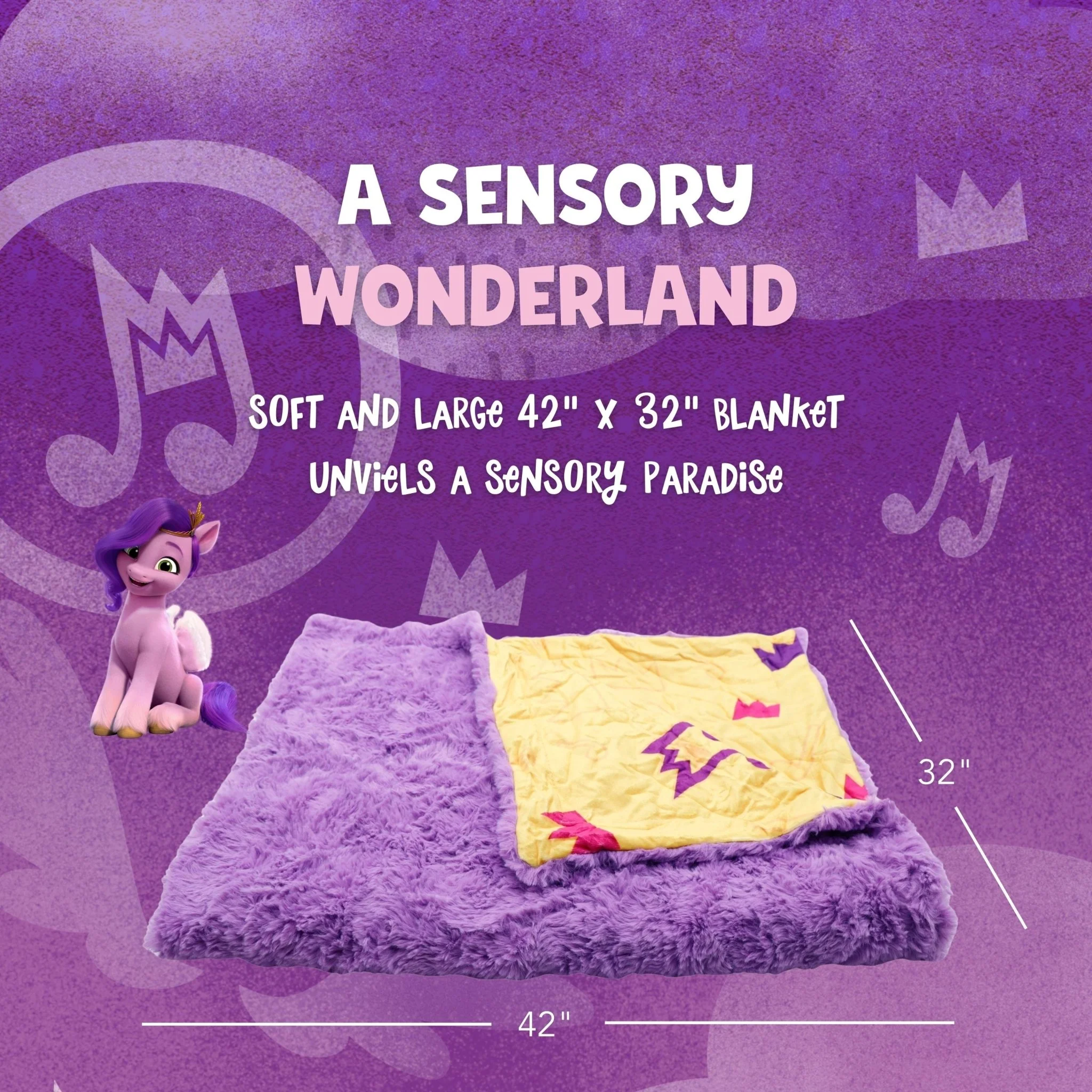 HASBRO My Little Pony Pipp Petals Blankie Bestie - Image 3