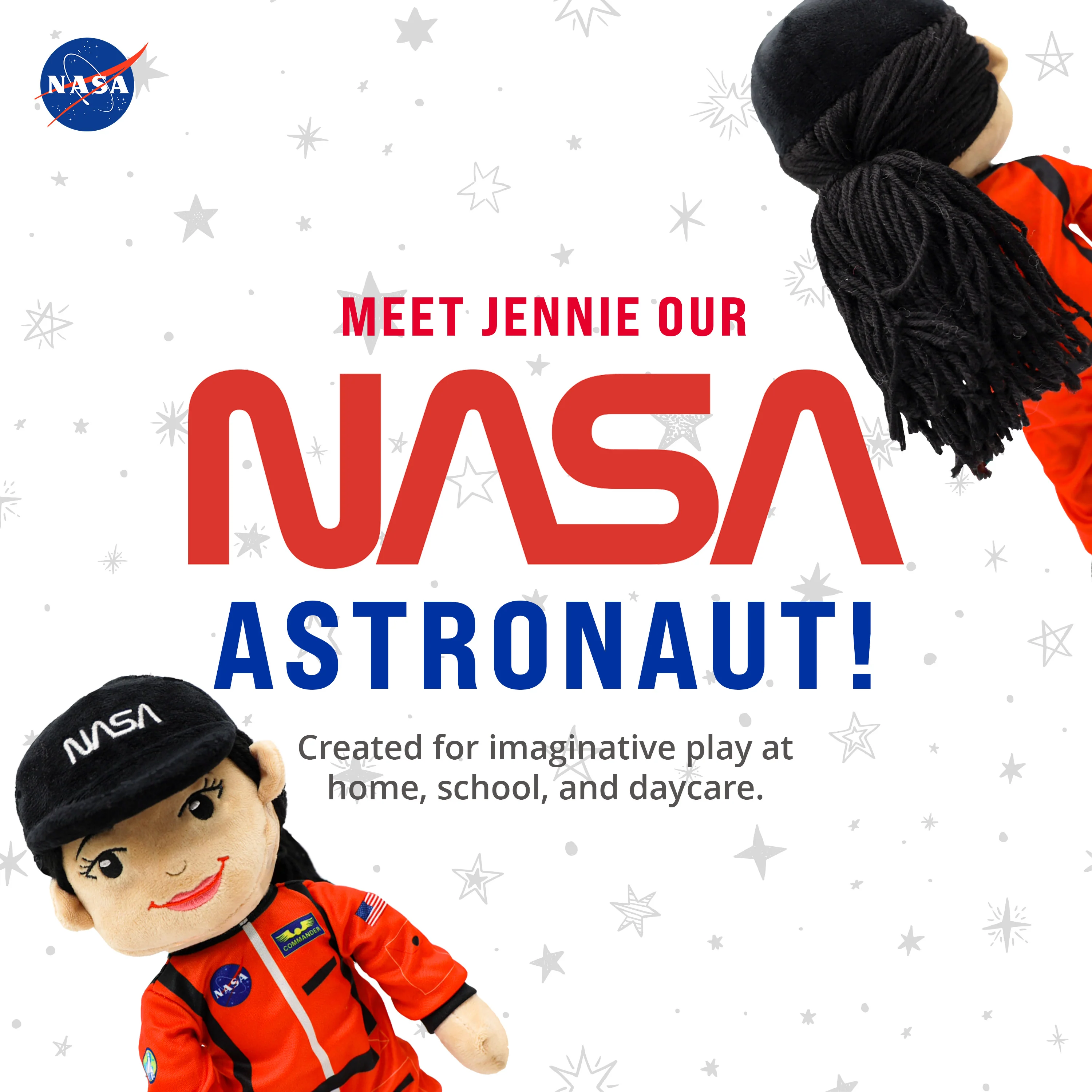 NASA | Astronaut Jennie 14” Plush Figure - Image 3