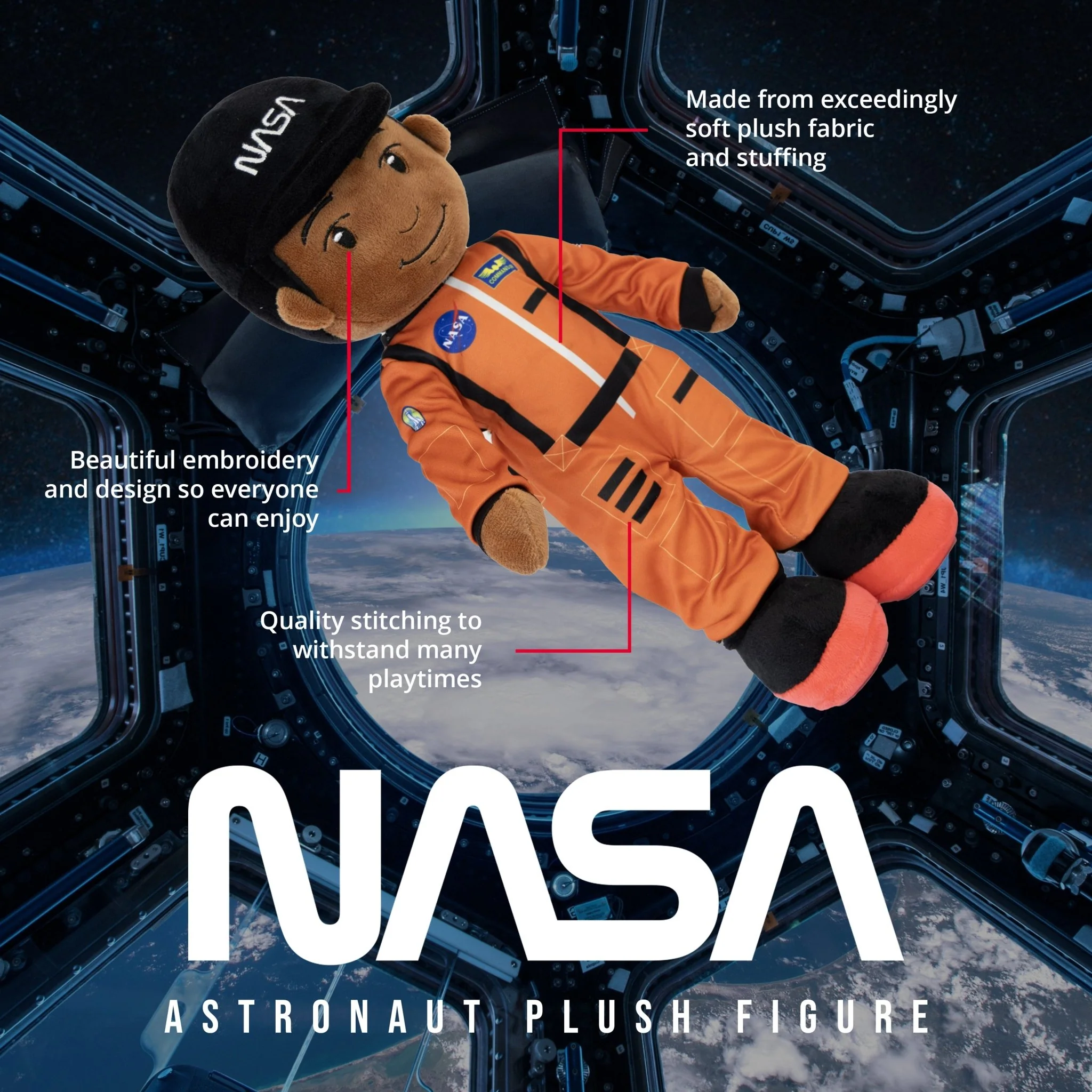 NASA | Astronaut Charlie  14 Inch Plush Figure - Image 2