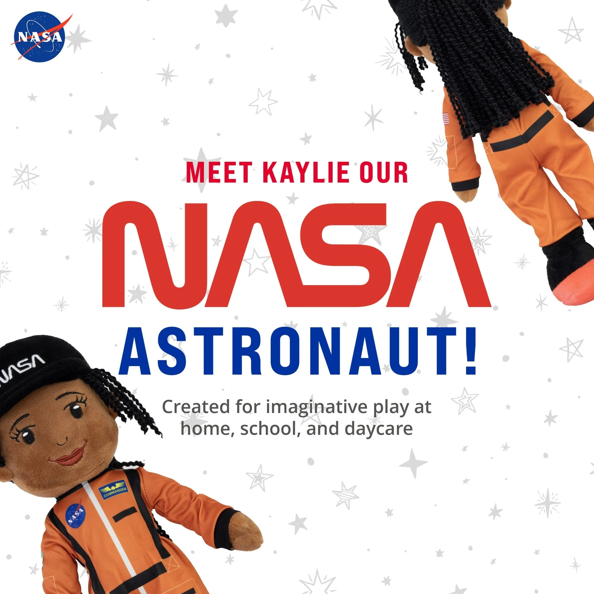 NASA |  Astronaut Kaylie  14 Inch Plush Figure - Image 3