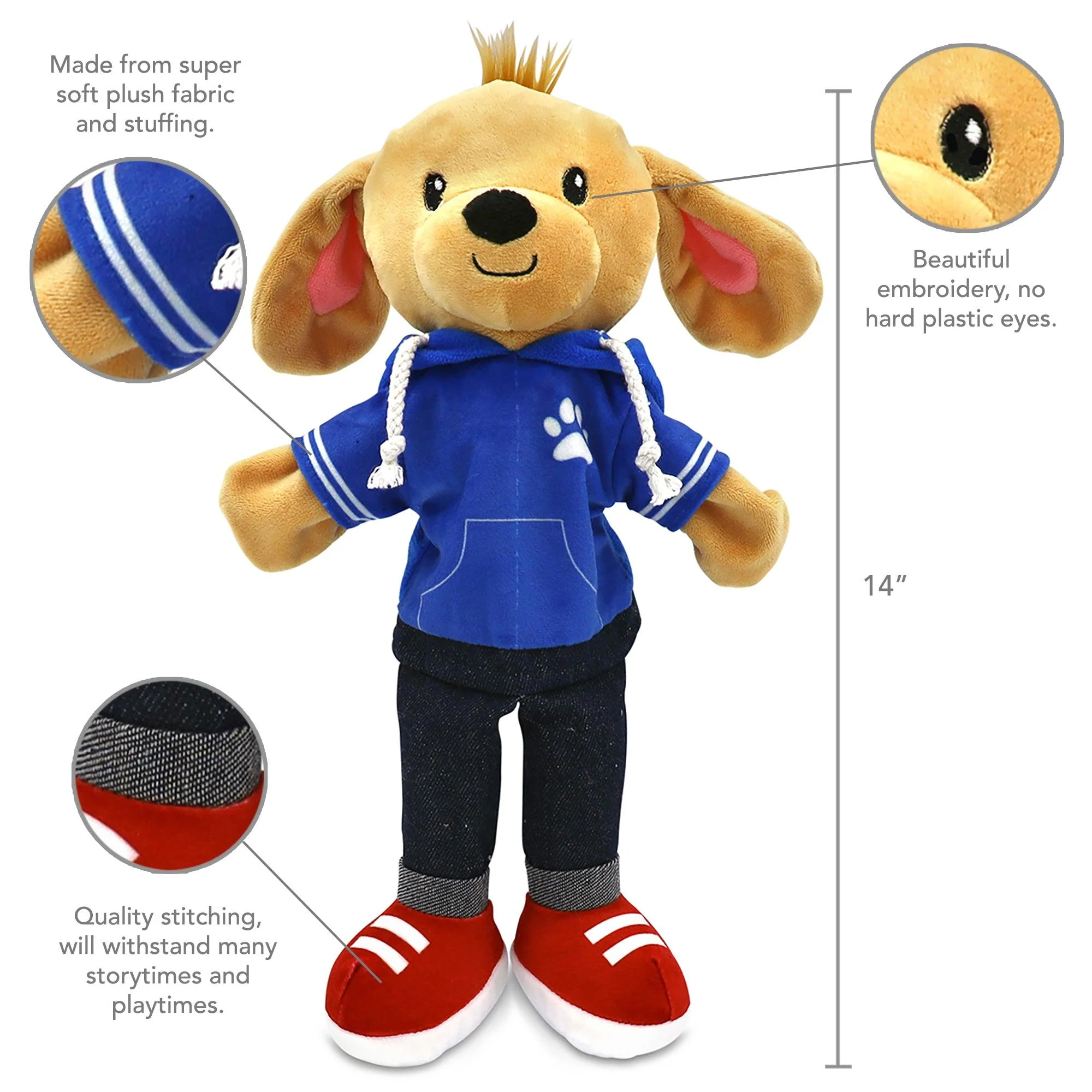 Sharewood Forest Friends Hand Puppet Dougie the Dog - Image 5