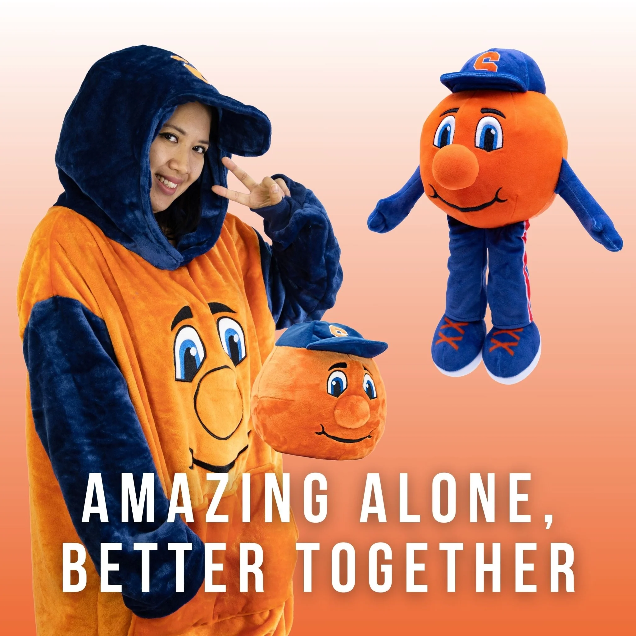 Syracuse University Otto the Orange Snugible | Blanket Hoodie & Pillow - Image 7