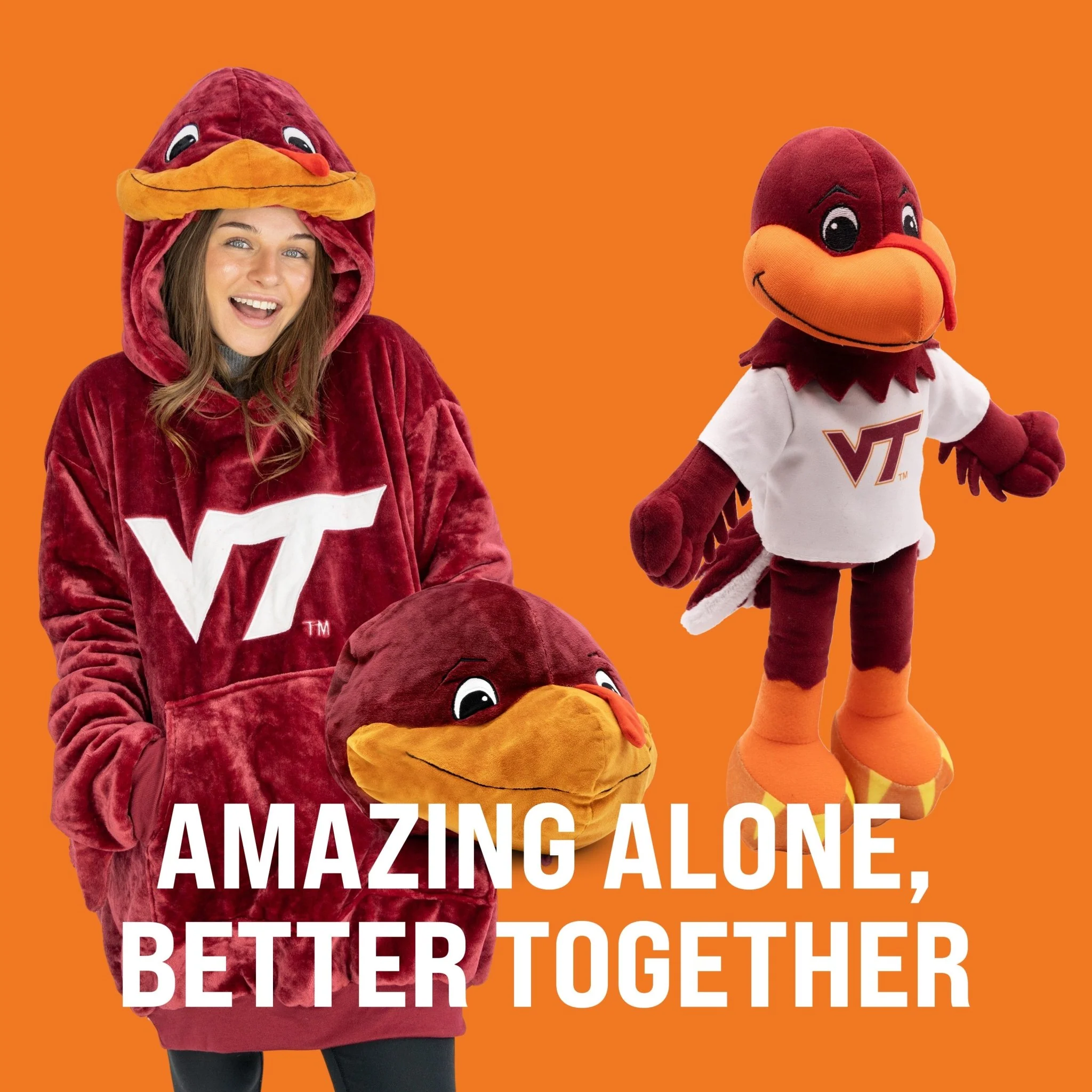 Virginia Tech Hokiebird 14 Inch Plush Figure - Image 5