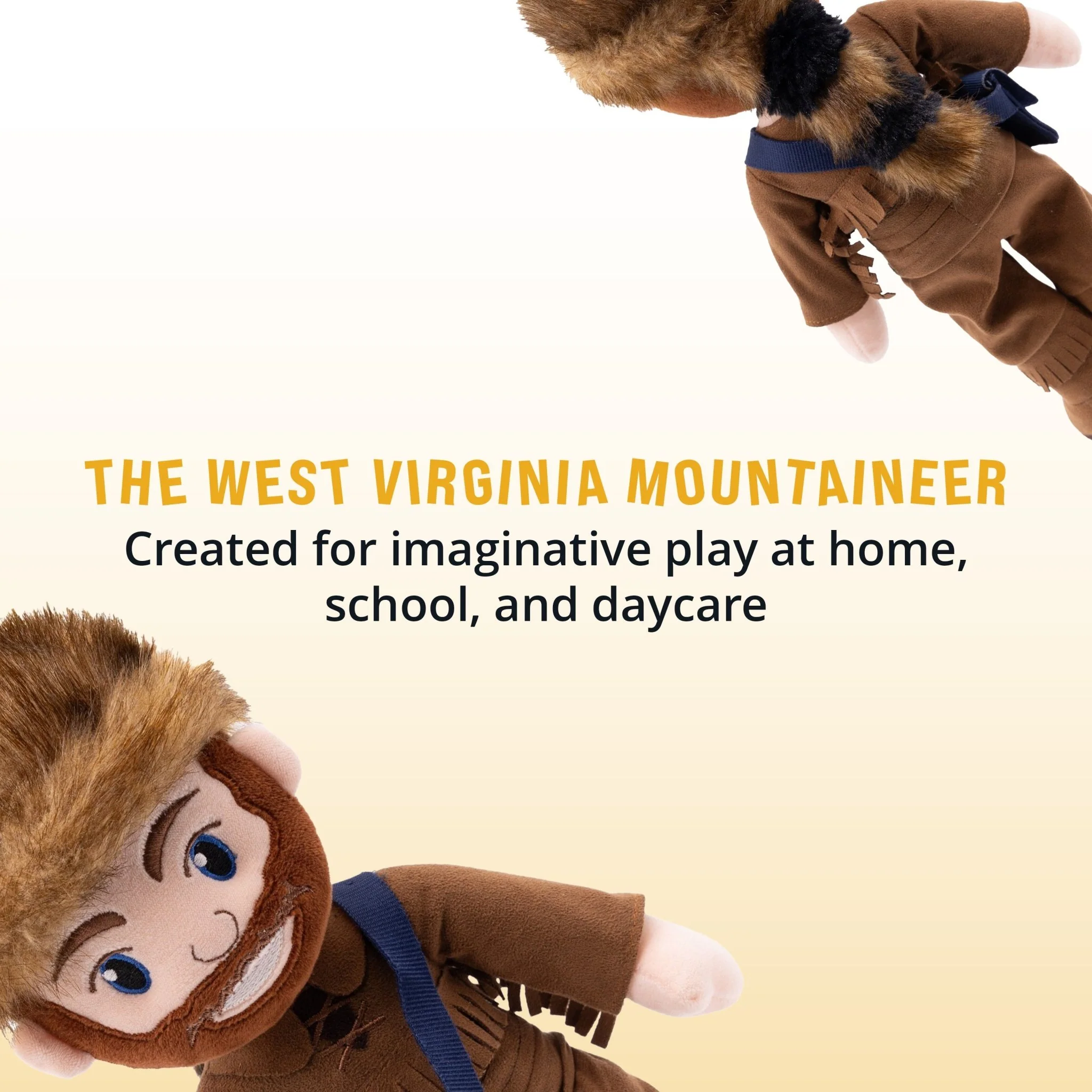 West Virginia University Mountaineer 14 Inch Plush Figure - Image 3
