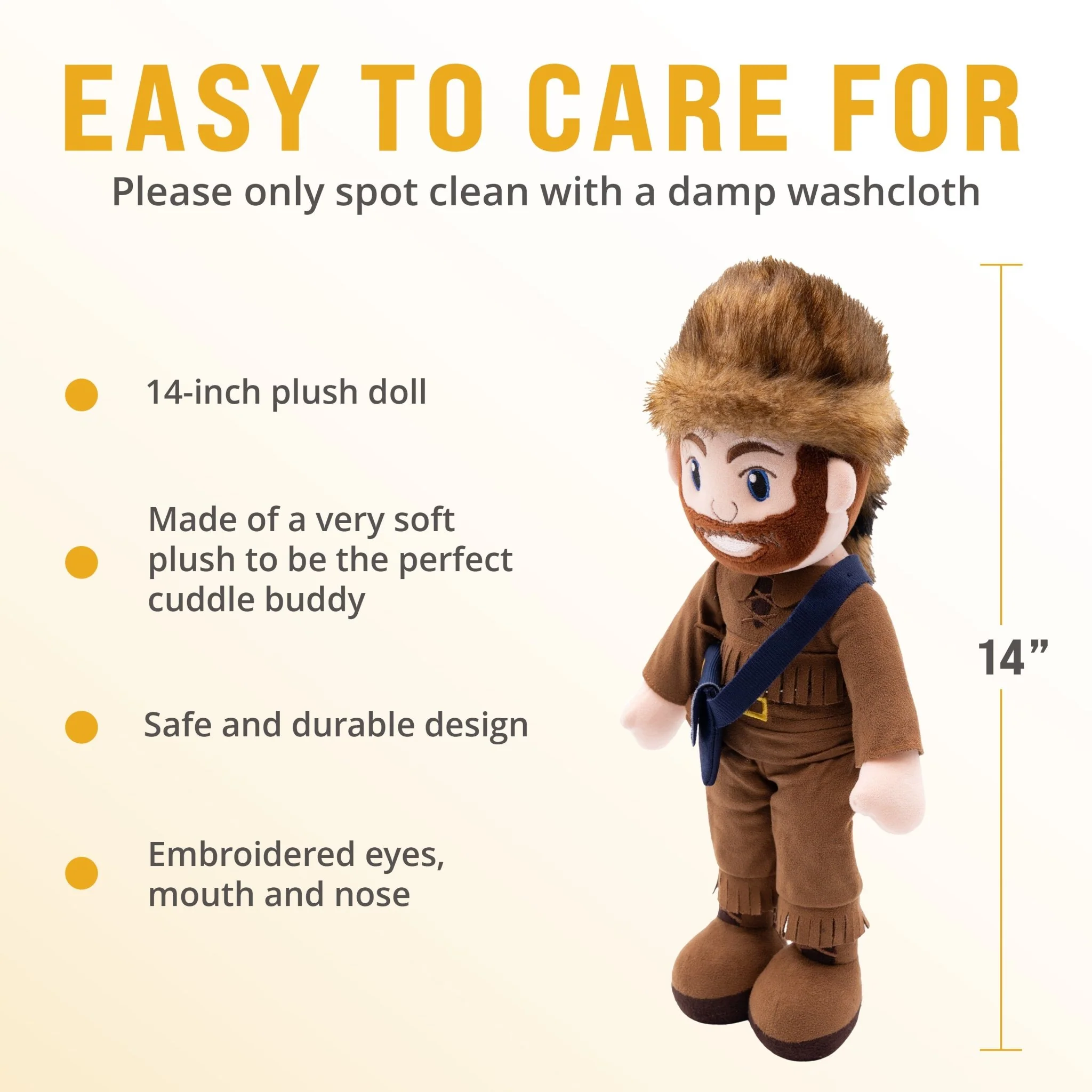 West Virginia University Mountaineer 14 Inch Plush Figure - Image 4